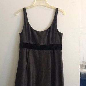 J.crew black and grey dress with button back